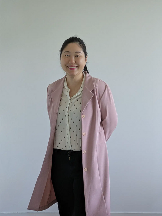 Pink 90s Vintage Spring Jacket - Preppy, Trench Coat Silhouette (Size S/M)