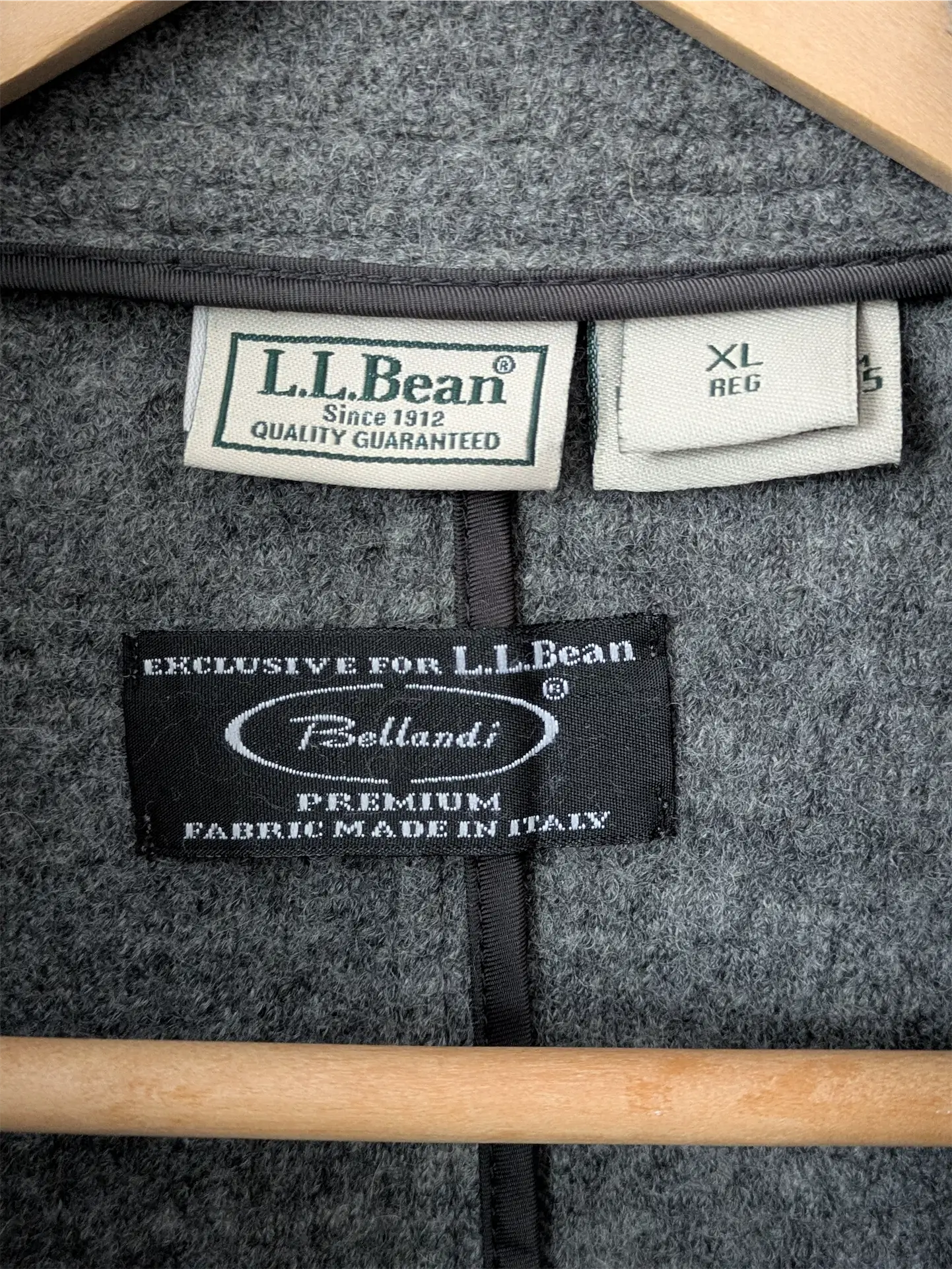 Grey L.L. Bean Italian Wool Coat (Women's Size XL)