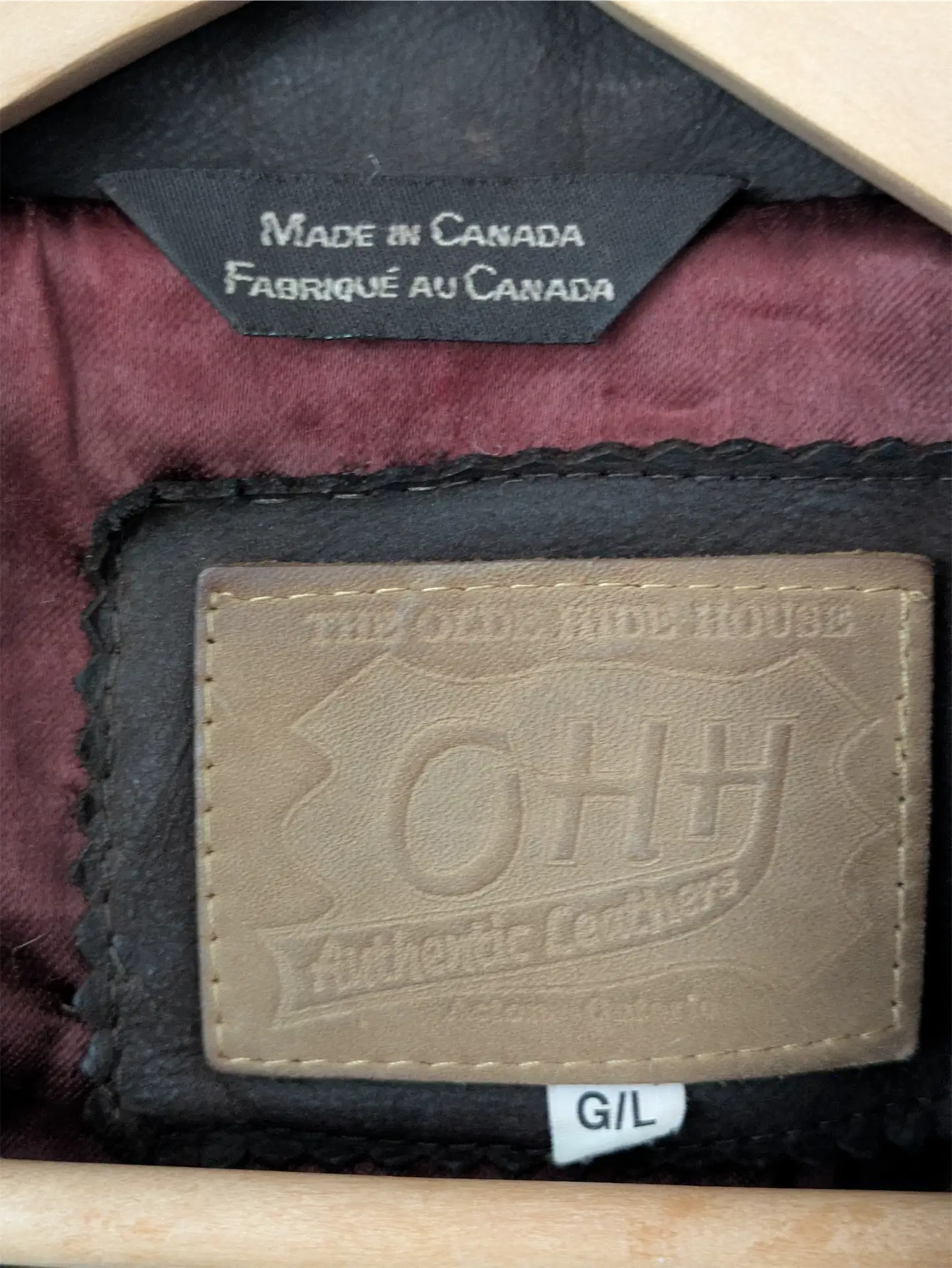 Brown Vintage Leather Coat - Olde Hide House (Women's Size L)