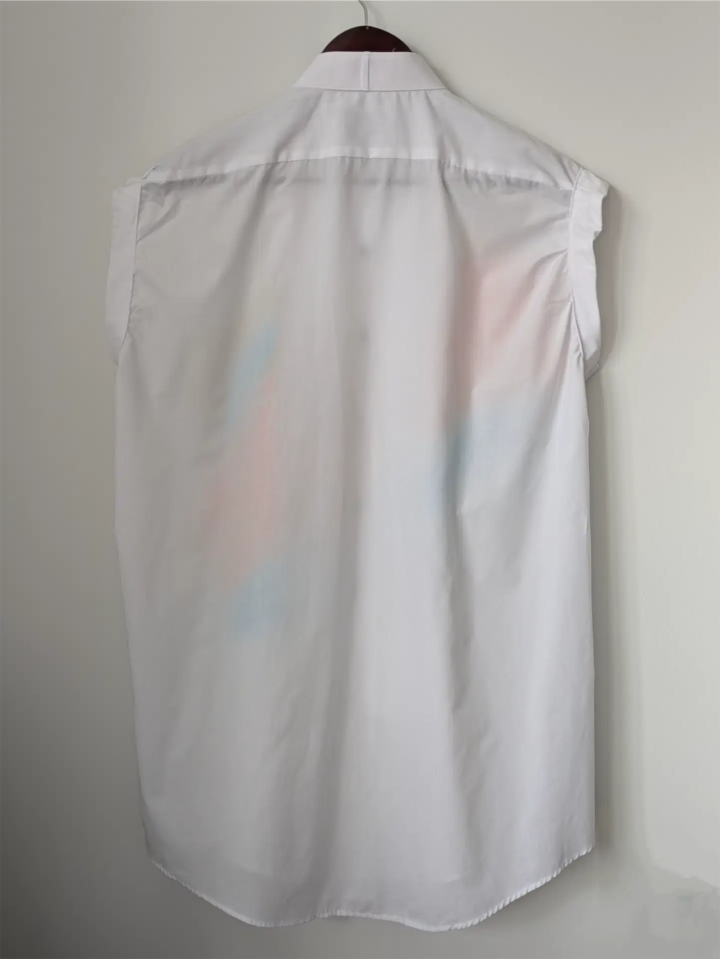 Upcycled Tuxedo Shirt Turned Women’s Shirtdress – Hand-Painted Abstract Art, Bold & One-of-a-Kind Statement Piece (Size S/M)