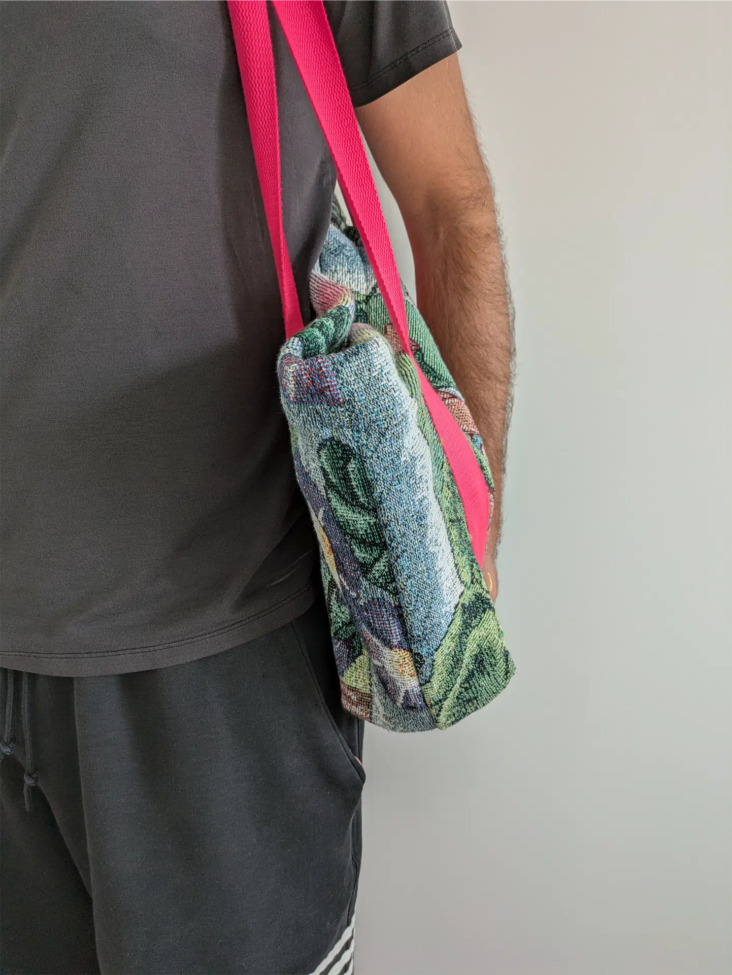 Handmade Cat-Themed Tapestry Tote - Cat Mom Gift, One of a Kind