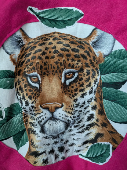 Black Upcycled Vintage Bomber Jacket: Reclaimed Fabric, Rave Outfit (Size M)