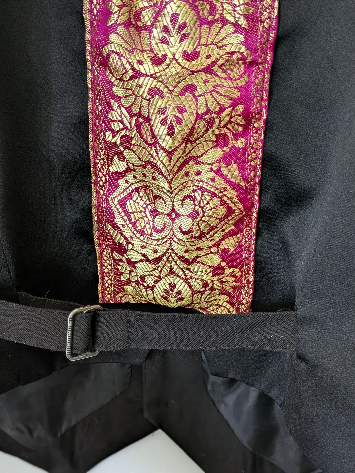 Black Embellished Vest Waistcoat - Festival Outfit, One of a Kind (Size XS/S)