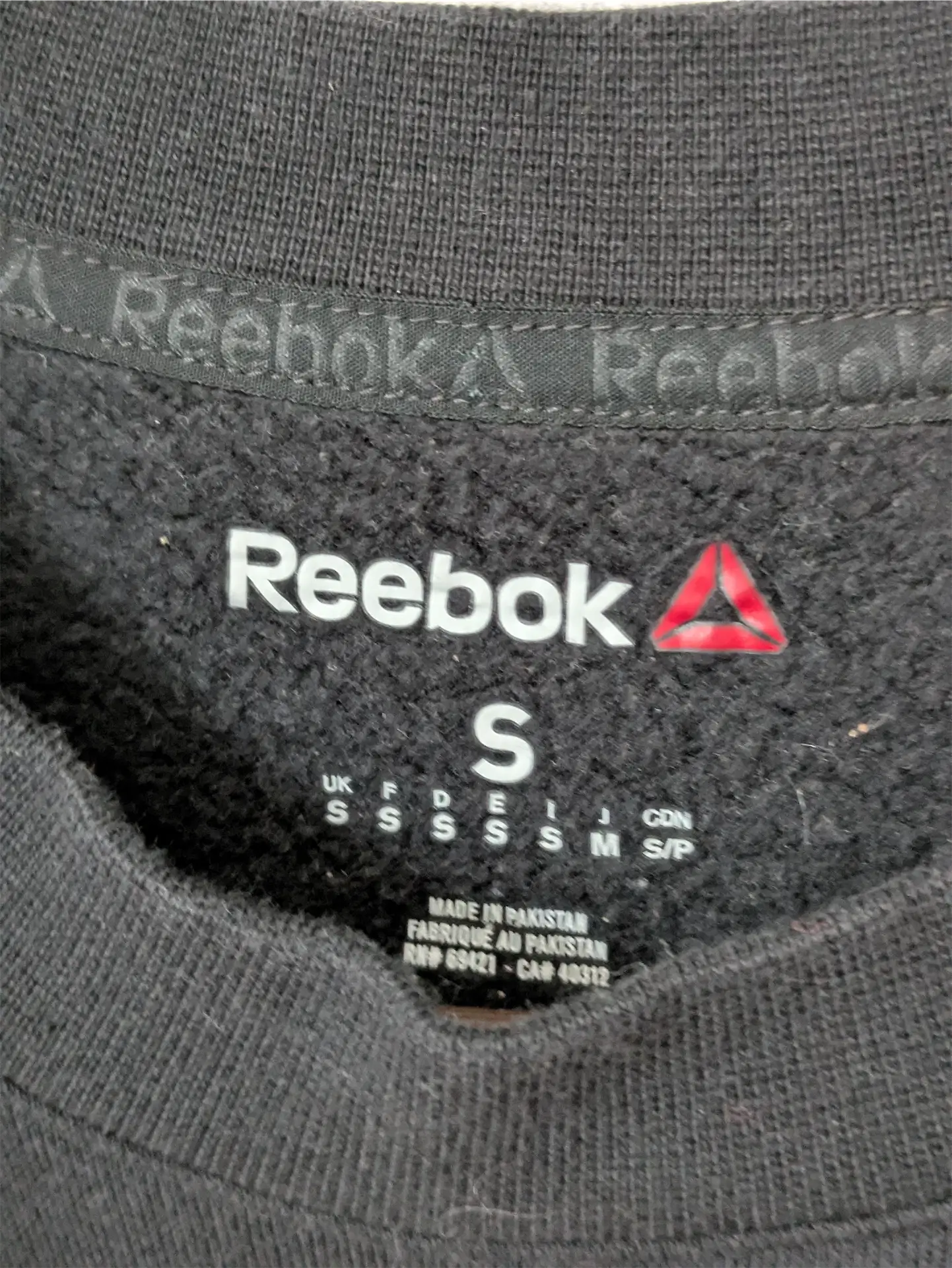 Black Upcycled Unisex Sweatshirt: Cottage Core, Plant Lover Gift, One of a Kind (Size S)