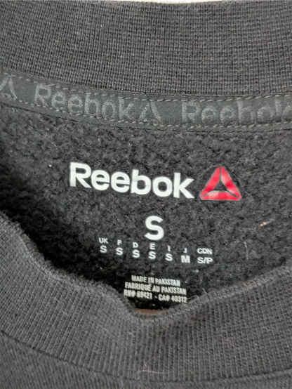 Black Upcycled Unisex Sweatshirt: Cottage Core, Plant Lover Gift, One of a Kind (Size S)
