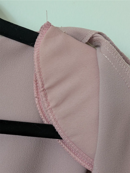 Pink 90s Vintage Spring Jacket - Preppy, Trench Coat Silhouette (Size S/M)