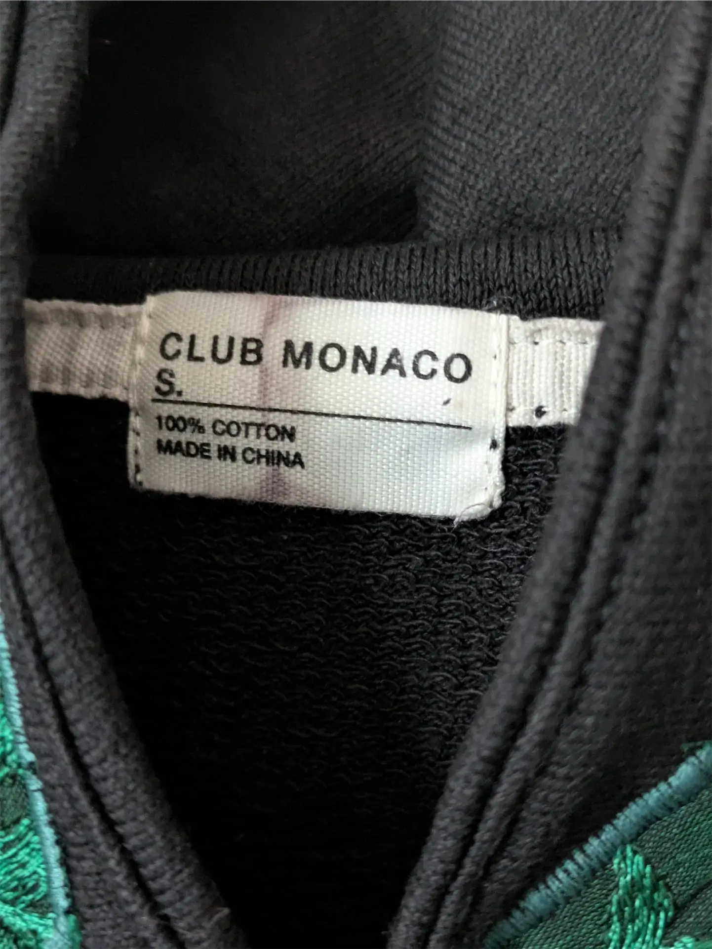 Black Upcycled Unisex Sweatshirt: Street Wear, Plant Lover Gift, One of a Kind (Size S)