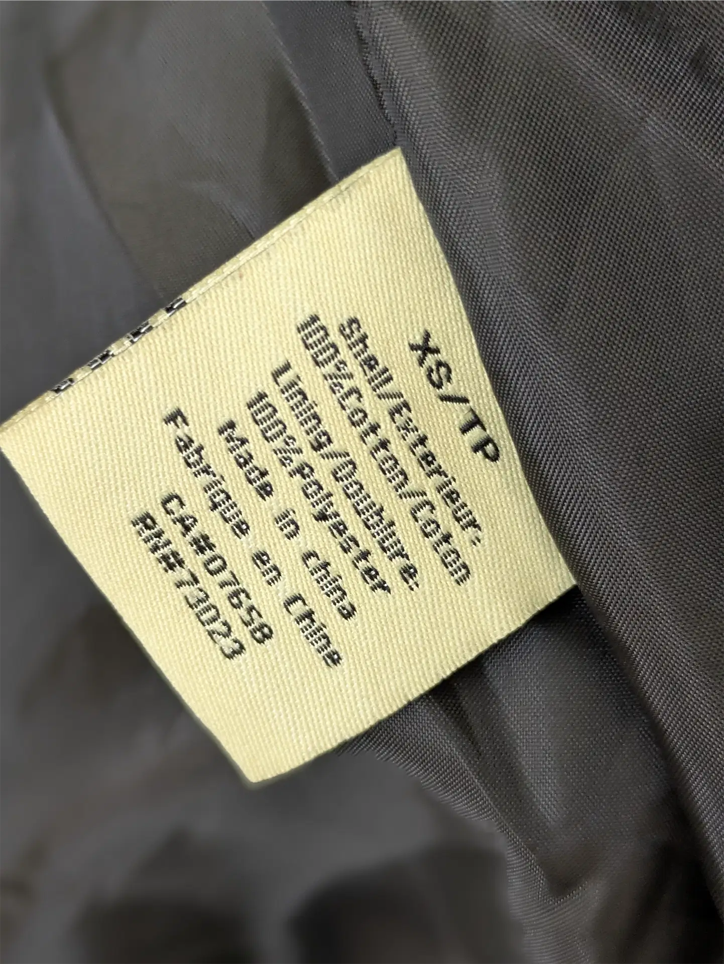 Yellow Vintage Cotton Blazer - Houndstooth Pattern (Size XS)