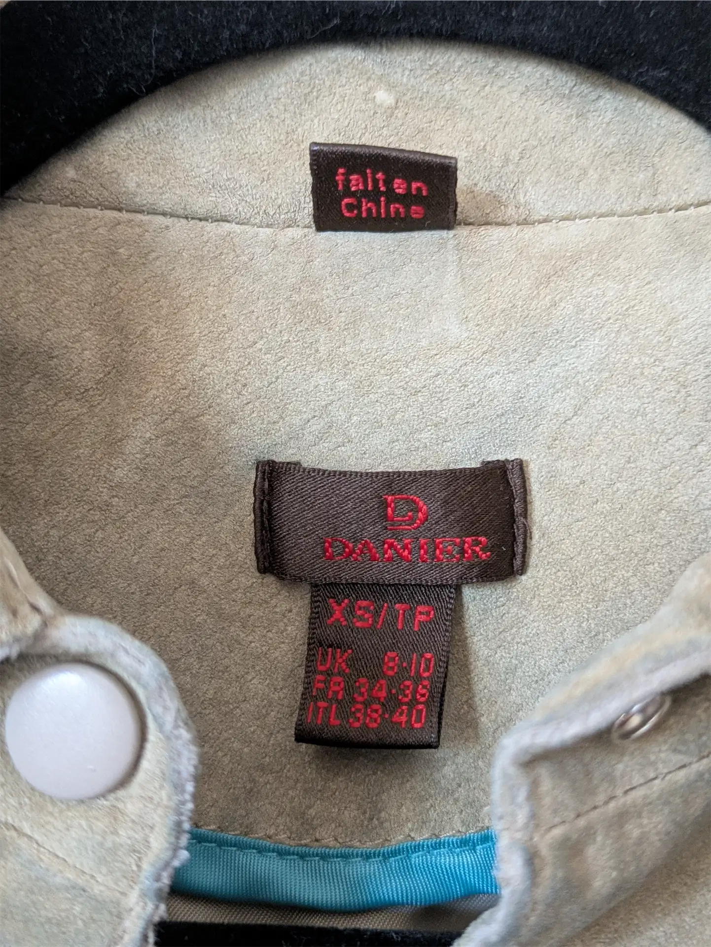 Beige Danier Suede Shirt / Jacket (Size XS)