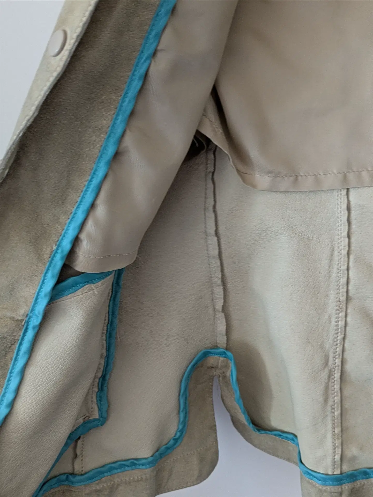 Beige Danier Suede Shirt / Jacket (Size XS)