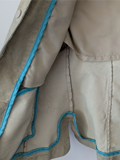 Beige Danier Suede Shirt / Jacket (Size XS)