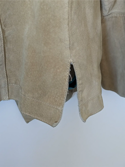 Beige Danier Suede Shirt / Jacket (Size XS)