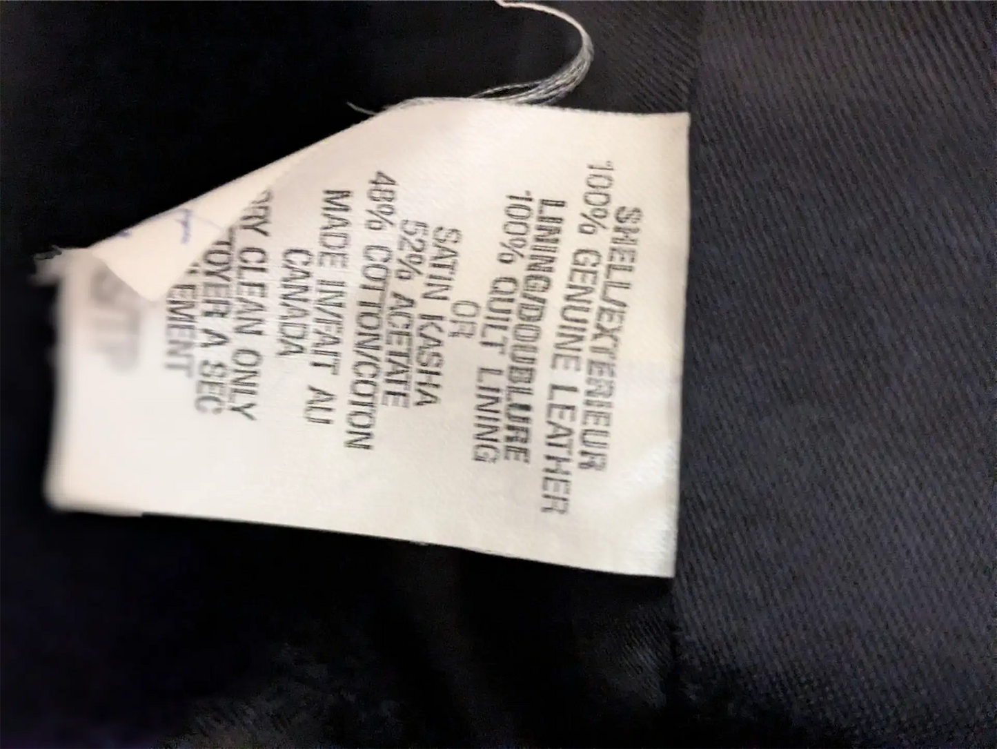 Grey-Navy Vintage Leather Bomber Jacket - The Olde Hide House (Size S)