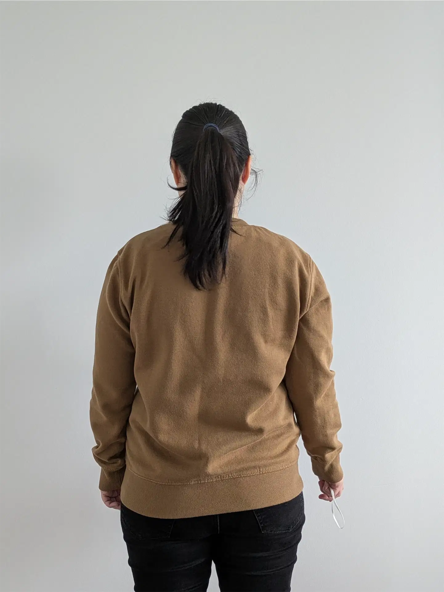 Brown Upcycled Sweatshirt - Puppies (Size M)