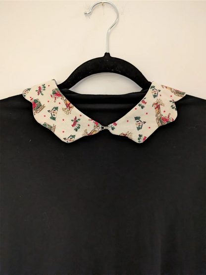 Retro Christmas Collar Necklace / Detachable Collar - Removable Accessories for Women