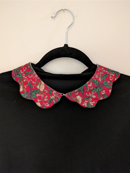Retro Christmas Collar Necklace / Detachable Collar - Removable Accessories for Women