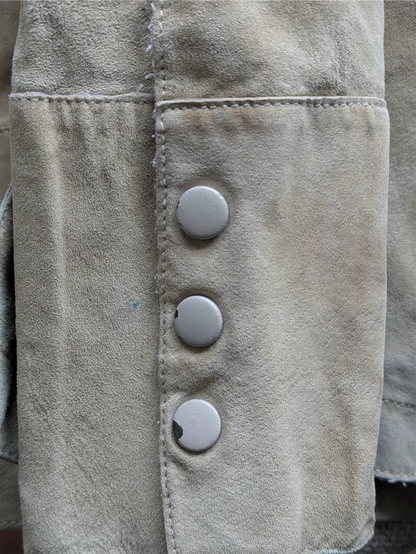 Beige Danier Suede Shirt / Jacket (Size XS)