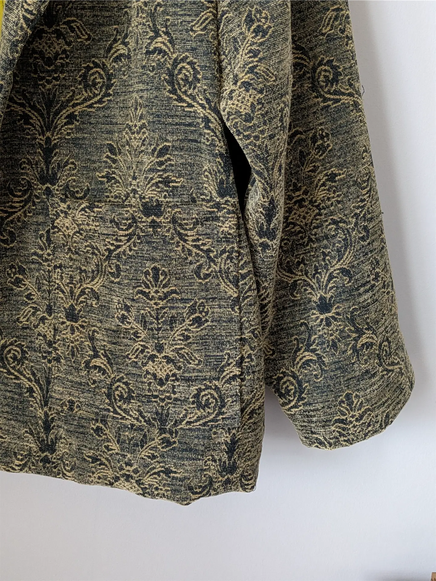 Green / Gold Handmade Chore Jacket (Size S/M) - One-of-a-Kind