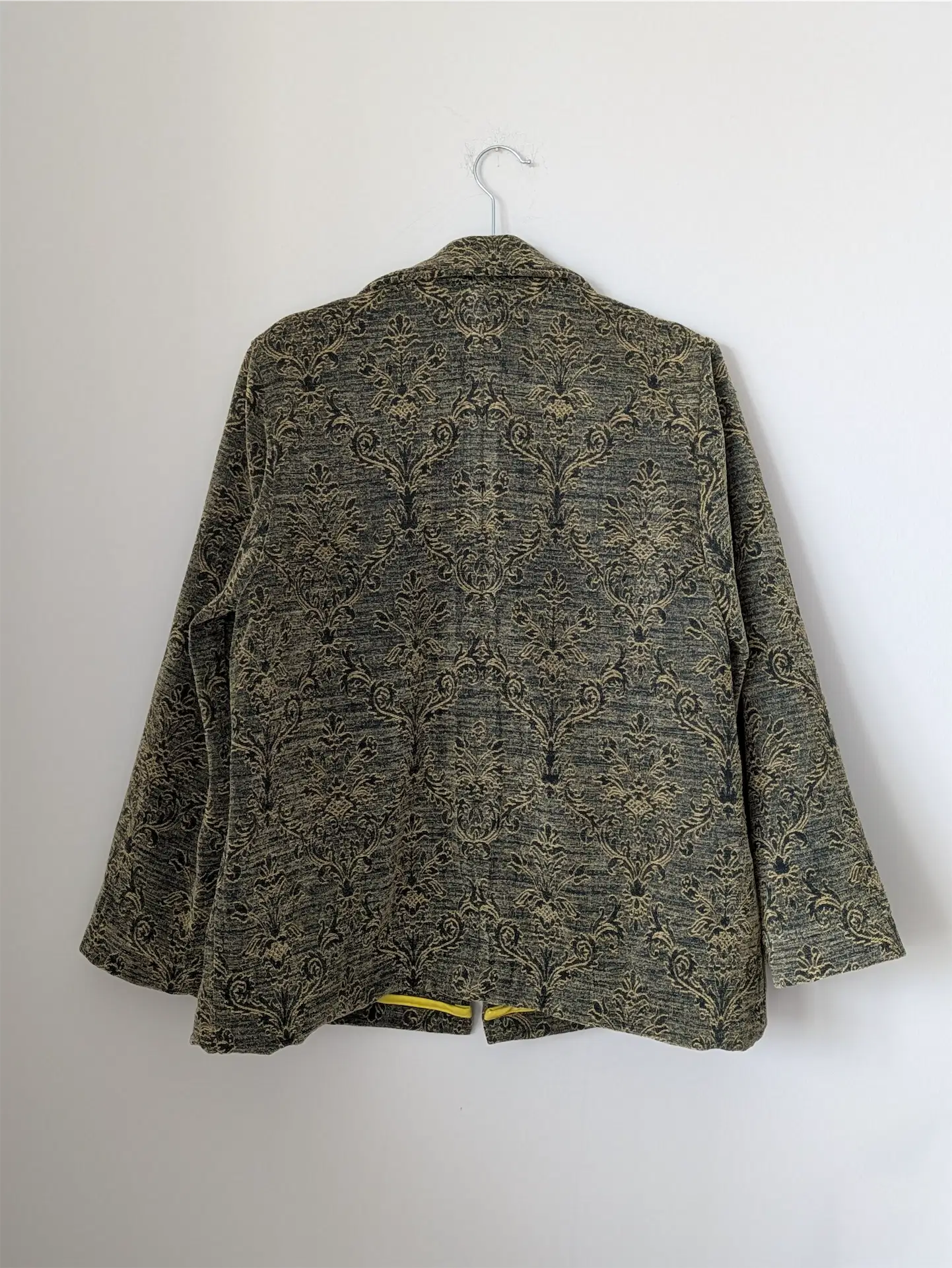 Green / Gold Handmade Chore Jacket (Size S/M) - One-of-a-Kind
