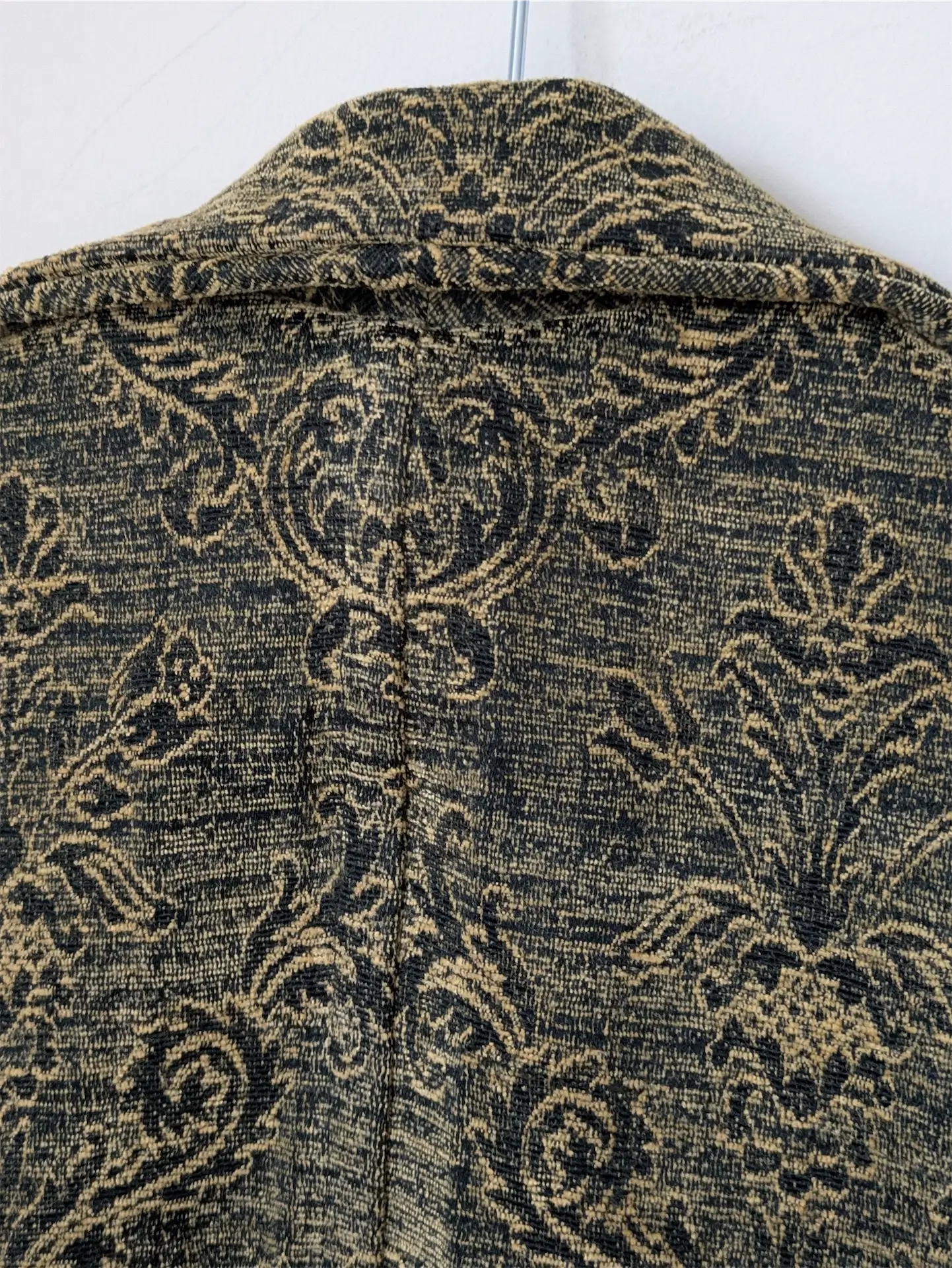 Green / Gold Handmade Chore Jacket (Size S/M) - One-of-a-Kind