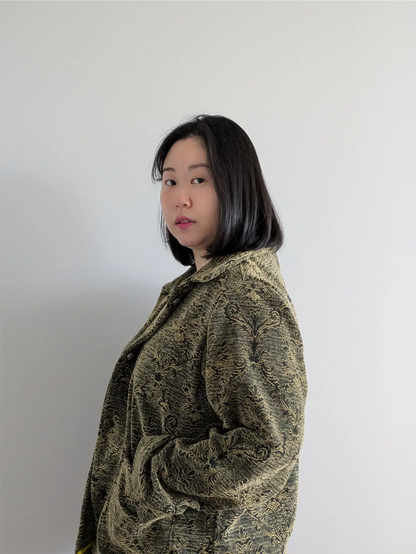 Green / Gold Handmade Chore Jacket (Size S/M) - One-of-a-Kind