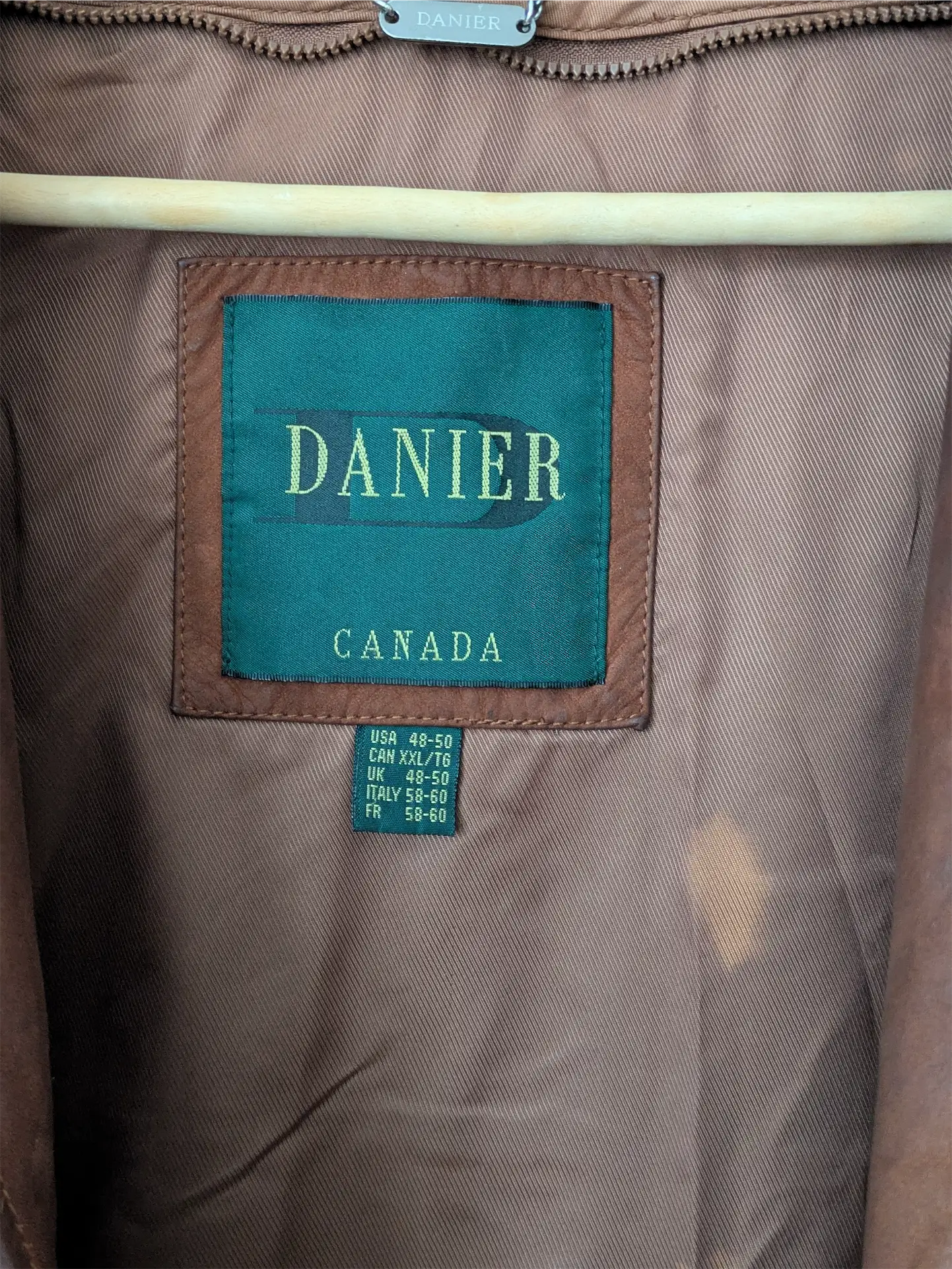 Brown Vintage Leather Coat - Danier (Men's Size XL / XXL)