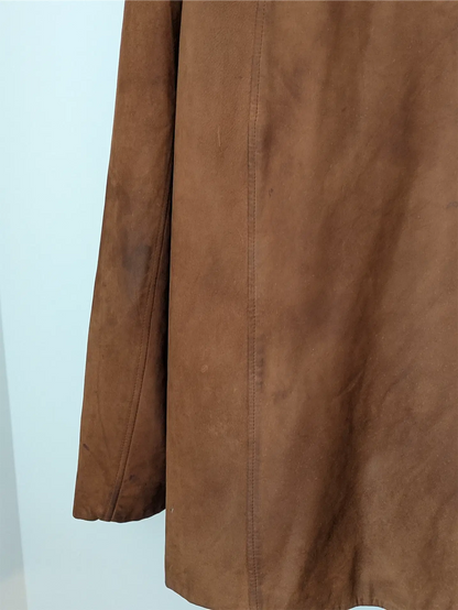 Brown Vintage Leather Coat - Danier (Men's Size XL / XXL)