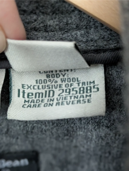 Grey L.L. Bean Italian Wool Coat (Women's Size XL)