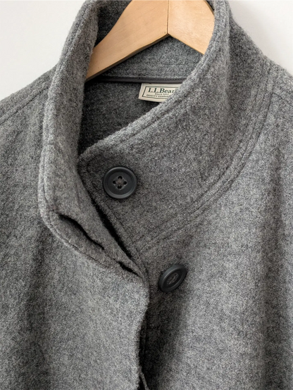Grey L.L. Bean Italian Wool Coat (Women's Size XL)