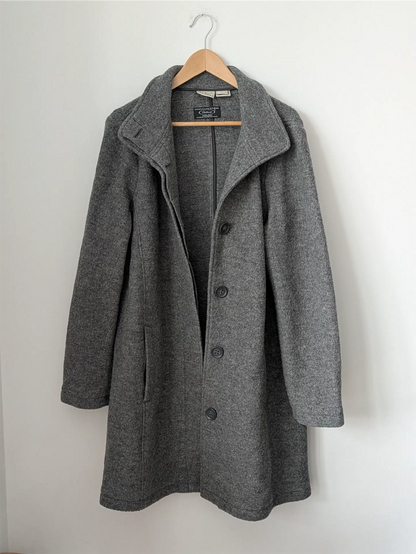 Grey L.L. Bean Italian Wool Coat (Women's Size XL)