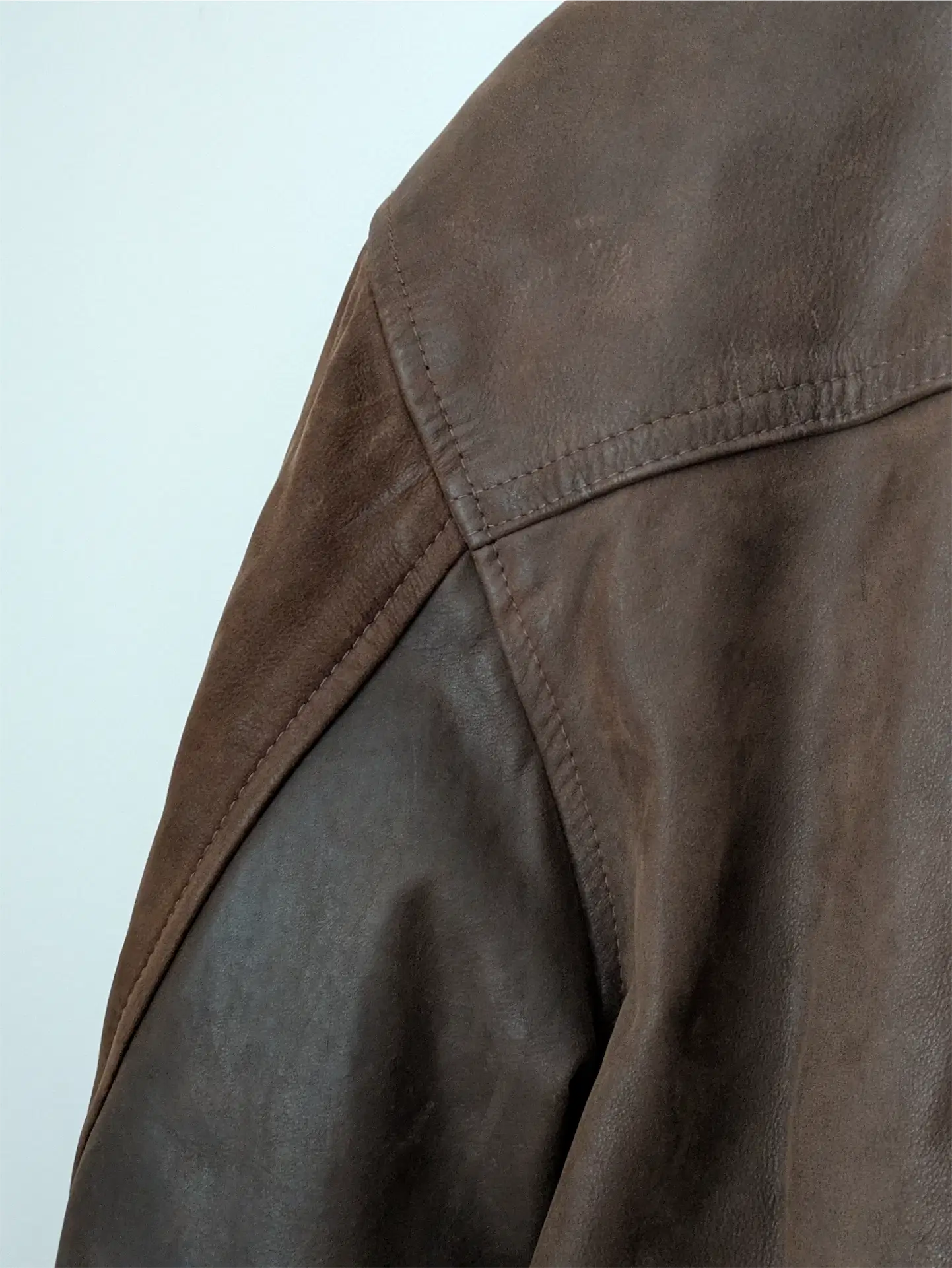 Brown Vintage Leather Coat - Olde Hide House (Women's Size L)