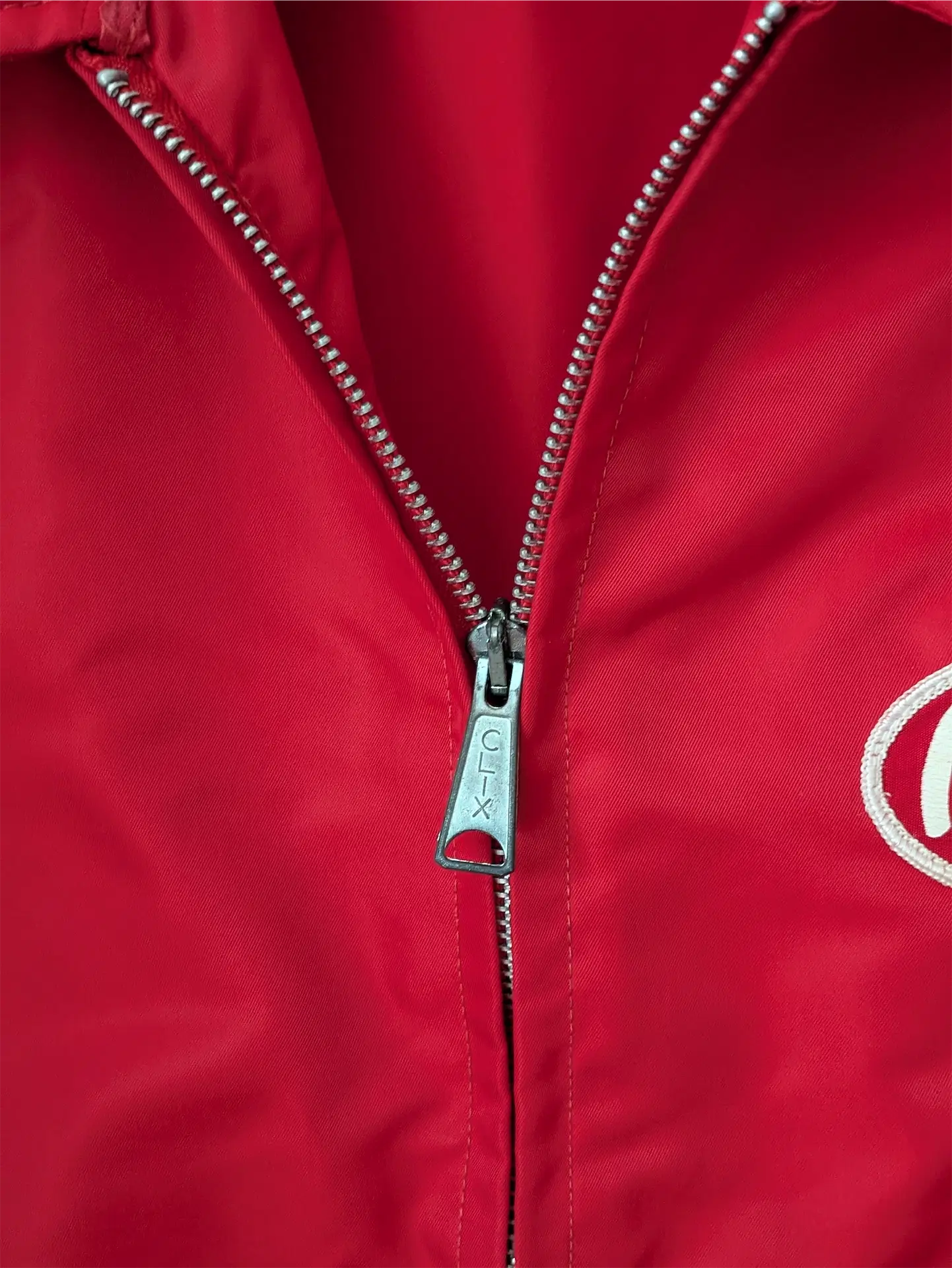 Red Vintage Trucker Jacket / Windbreaker - Peterbilt (Size M)