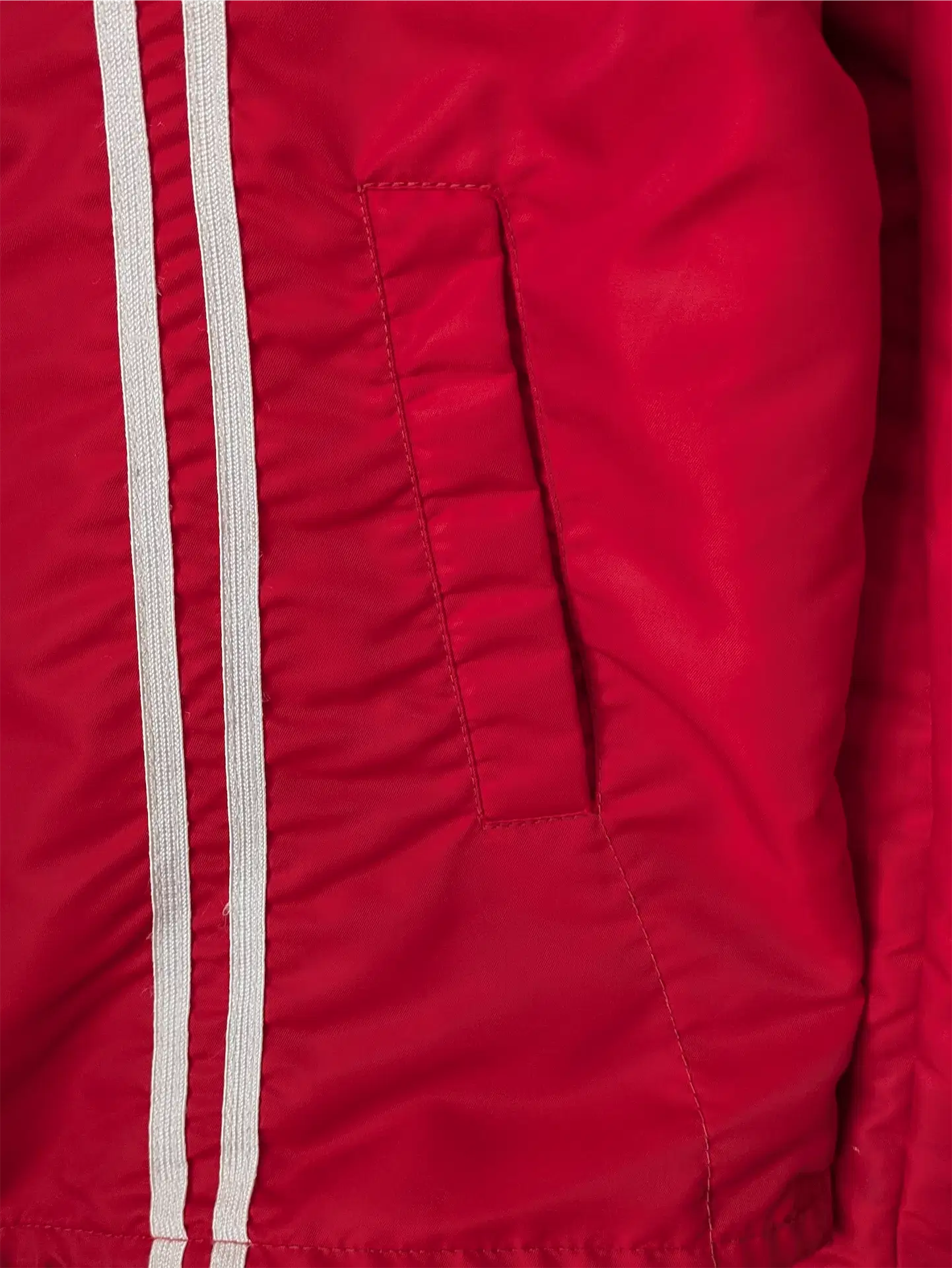 Red Vintage Trucker Jacket / Windbreaker - Peterbilt (Size M)