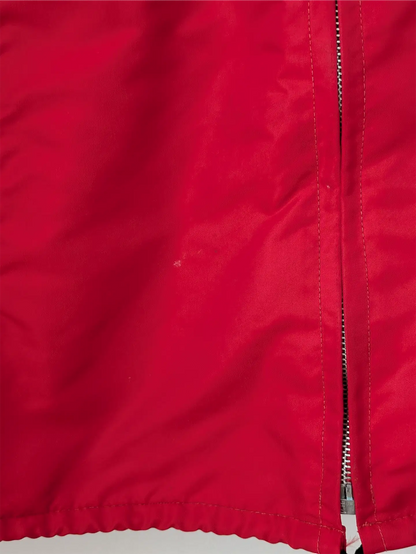 Red Vintage Trucker Jacket / Windbreaker - Peterbilt (Size M)