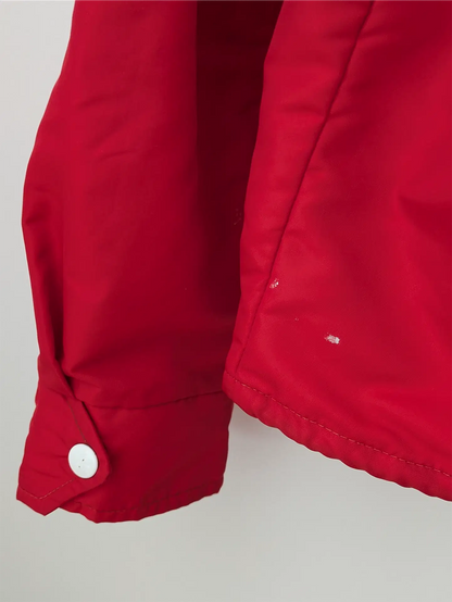 Red Vintage Trucker Jacket / Windbreaker - Peterbilt (Size M)