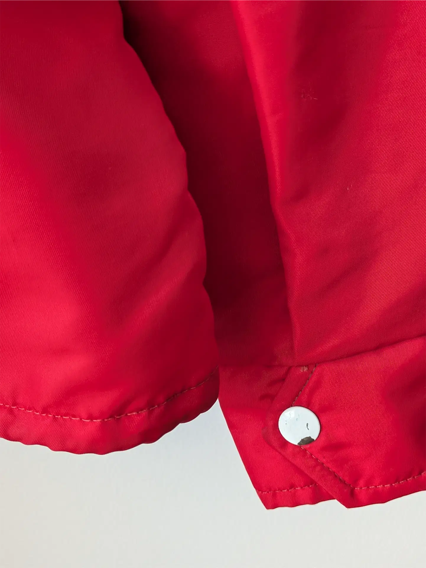 Red Vintage Trucker Jacket / Windbreaker - Peterbilt (Size M)