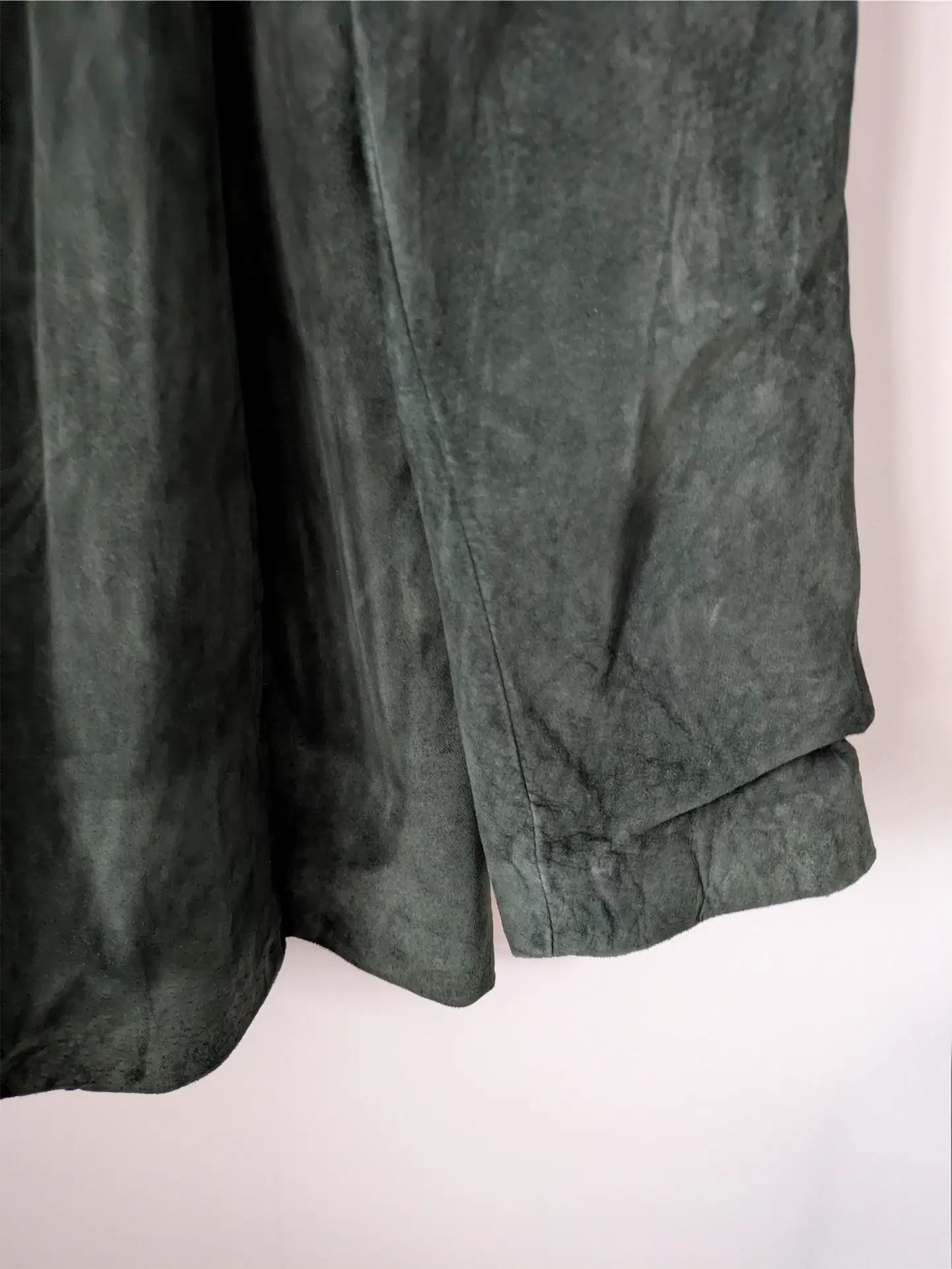 Dark Green Vintage Suede Jacket - Danier (Women's Size S)