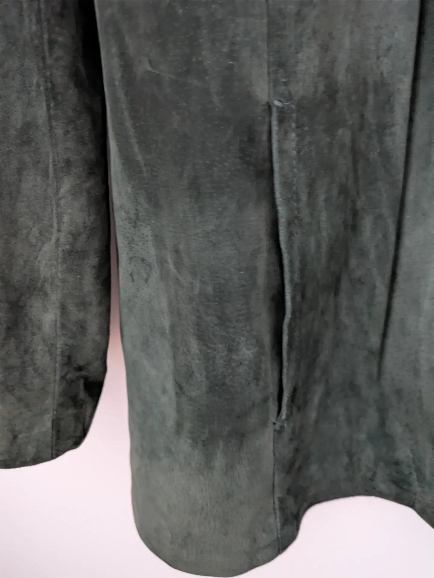 Dark Green Vintage Suede Jacket - Danier (Women's Size S)