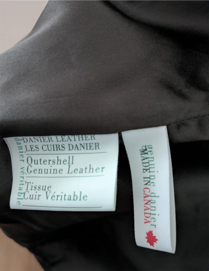 Dark Green Vintage Suede Jacket - Danier (Women's Size S)