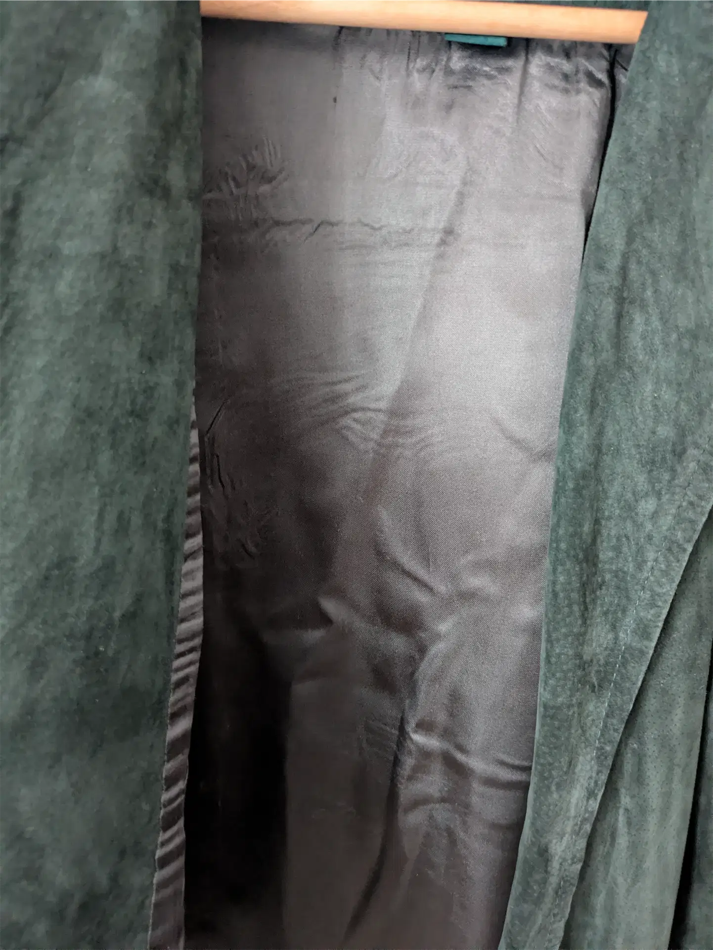 Dark Green Vintage Suede Jacket - Danier (Women's Size S)