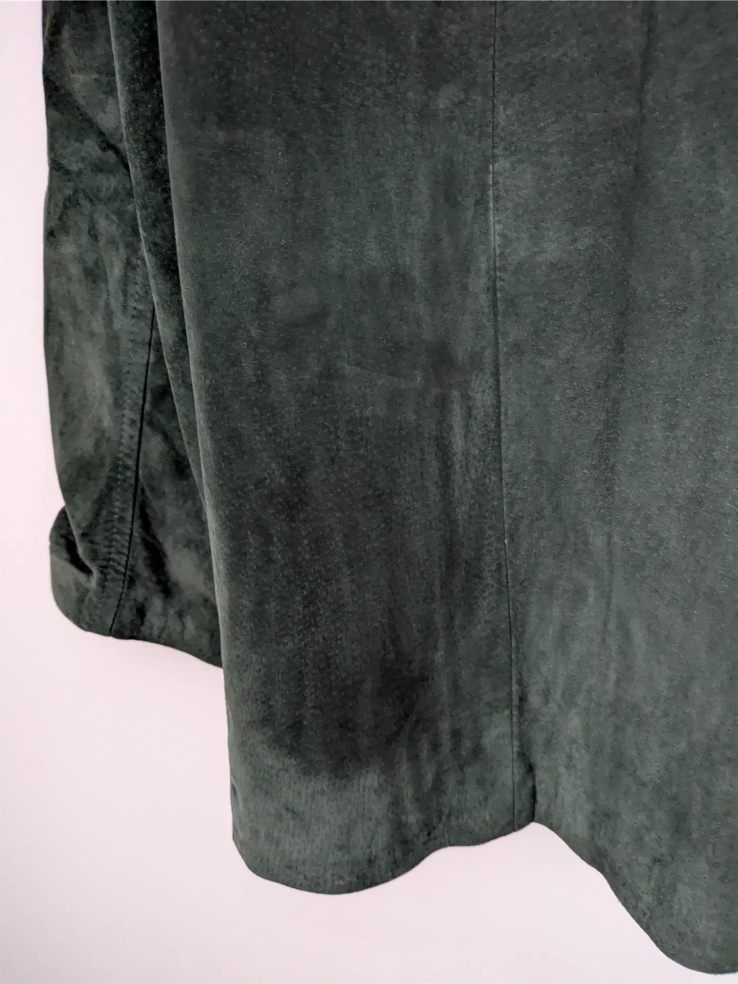 Dark Green Vintage Suede Jacket - Danier (Women's Size S)