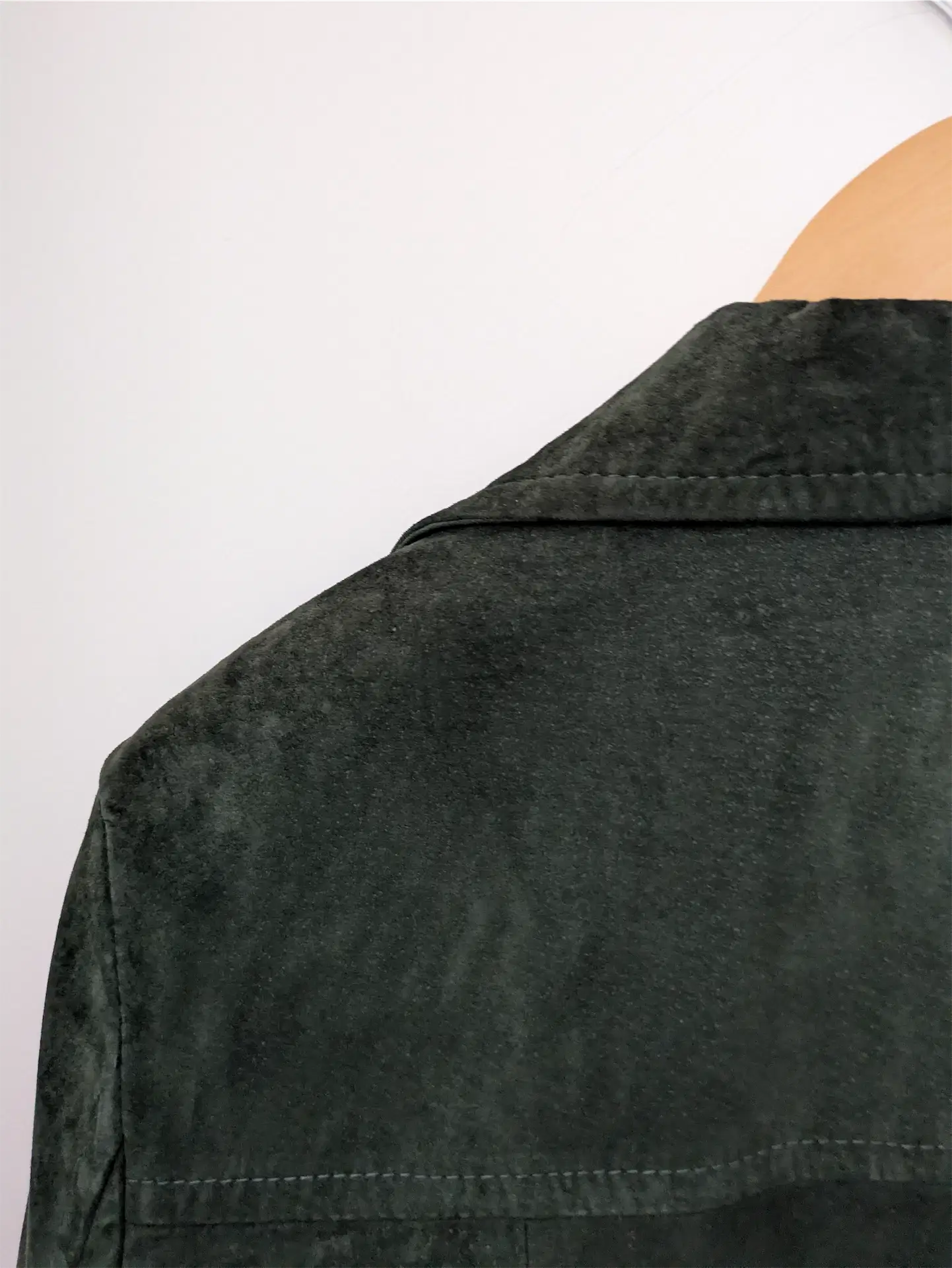 Dark Green Vintage Suede Jacket - Danier (Women's Size S)