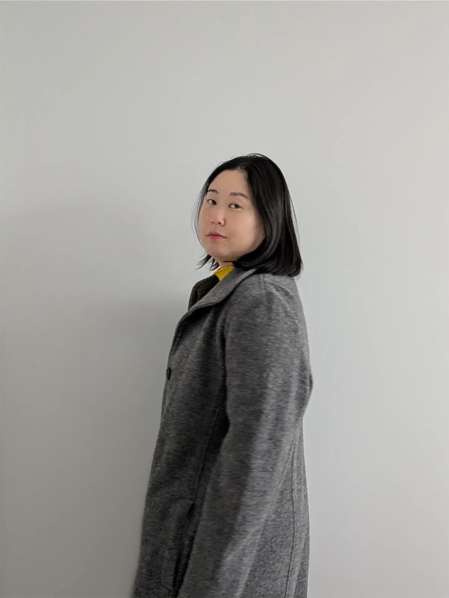 Grey L.L. Bean Italian Wool Coat (Women's Size XL)