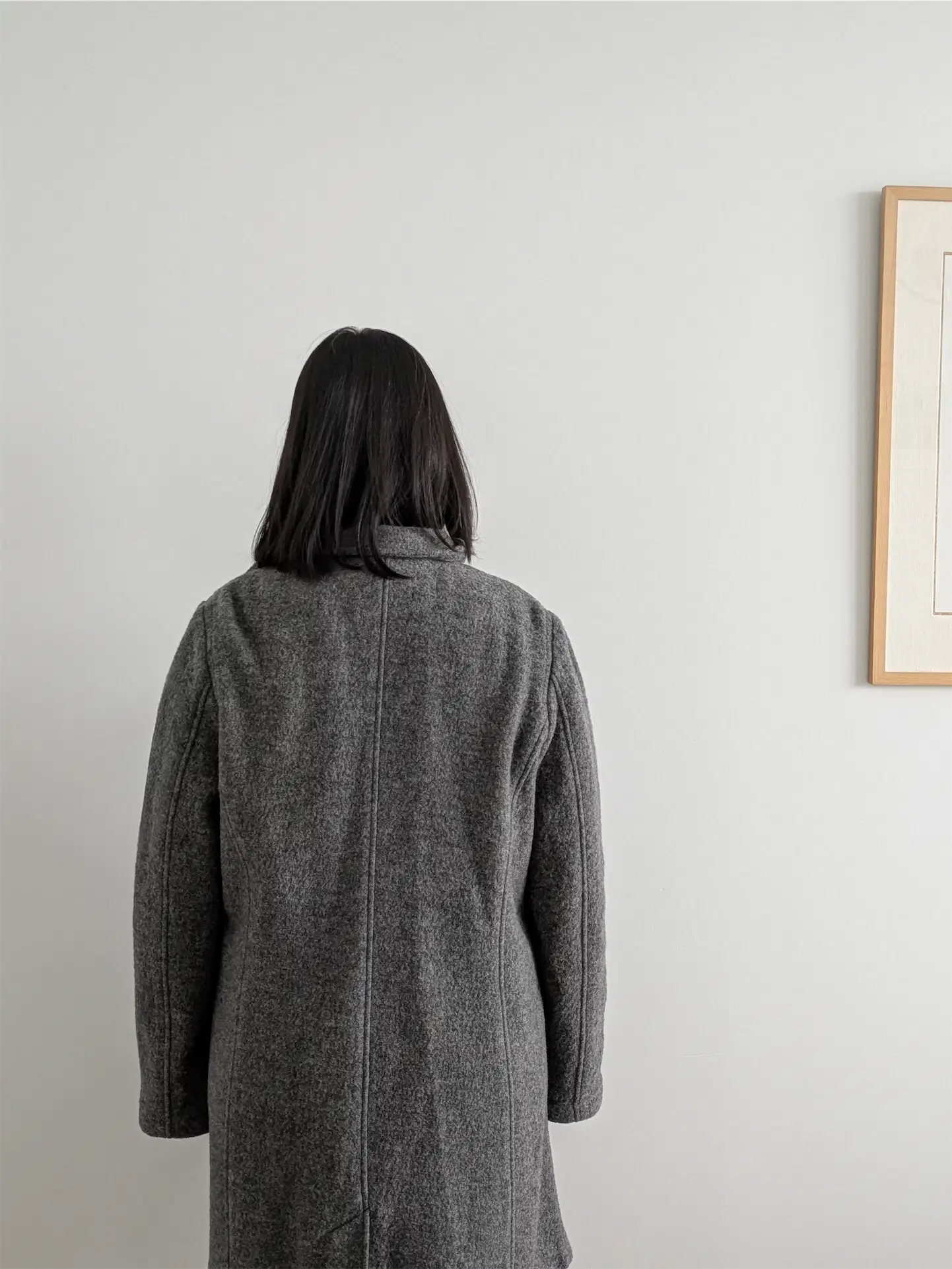 Grey L.L. Bean Italian Wool Coat (Women's Size XL)