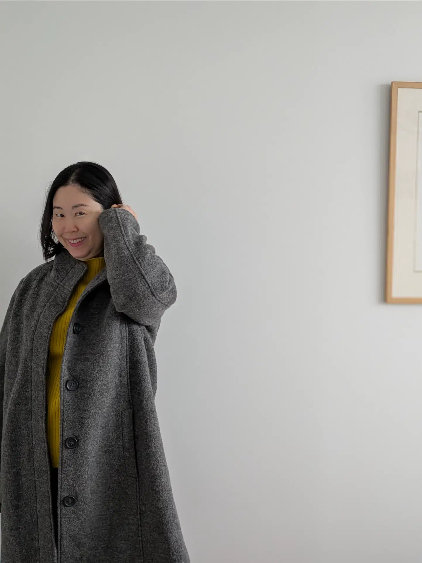 Grey L.L. Bean Italian Wool Coat (Women's Size XL)