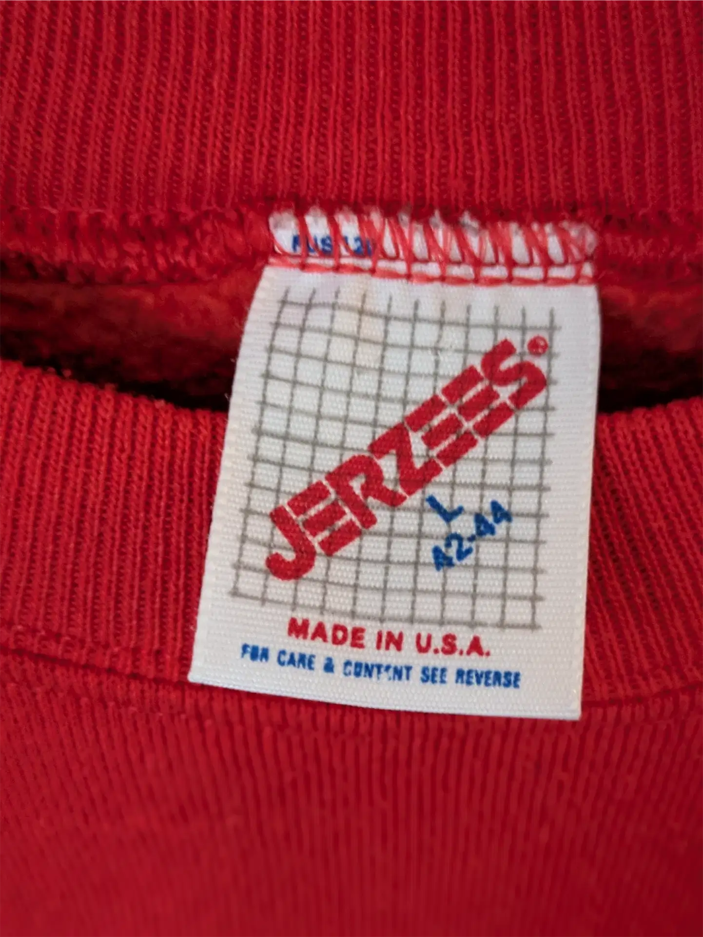 Red / Orange Upcycled Sweatshirt - Cats (Size M)