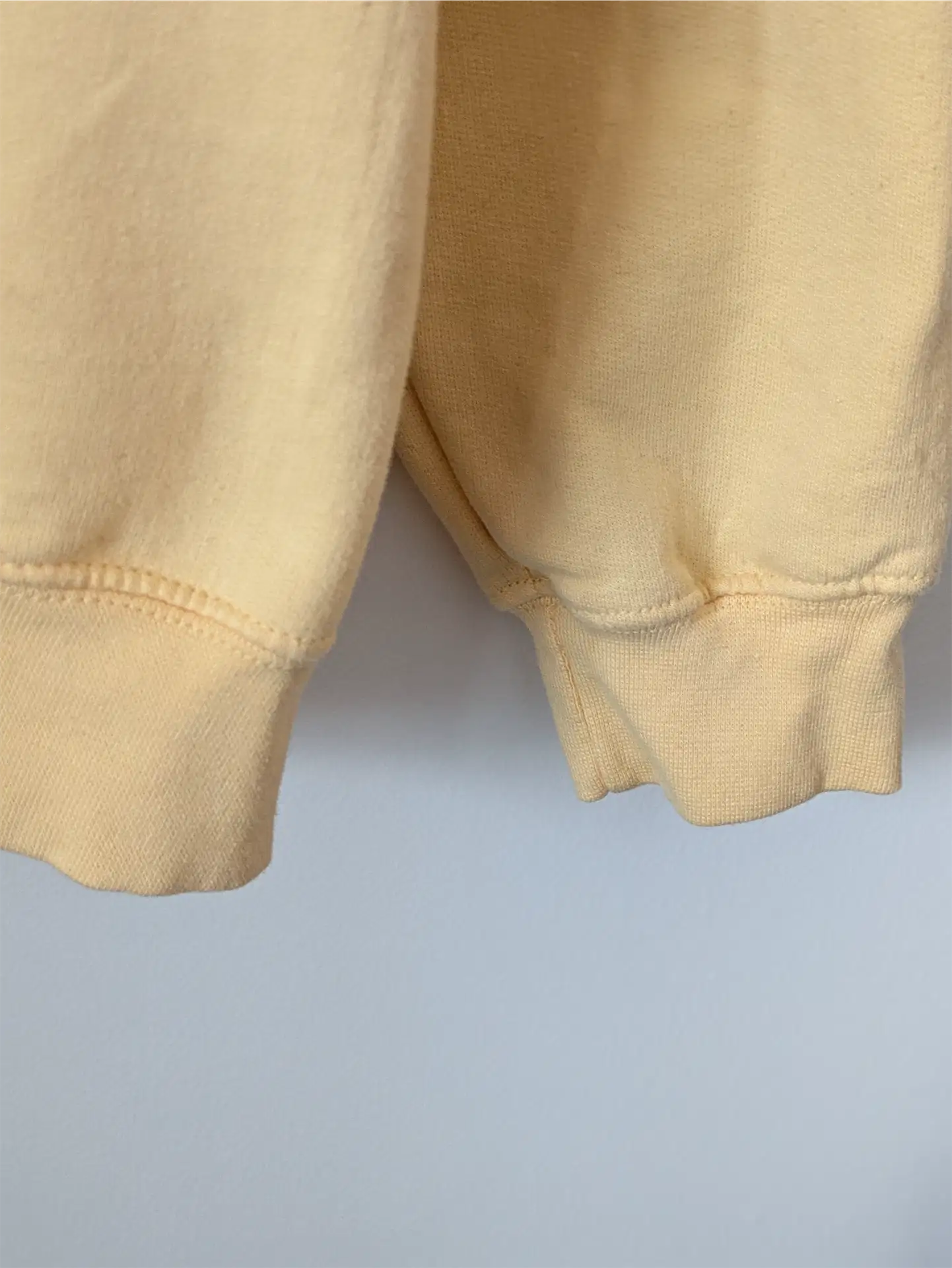 Yellow Upcycled Sweatshirt - Cats (Size S)