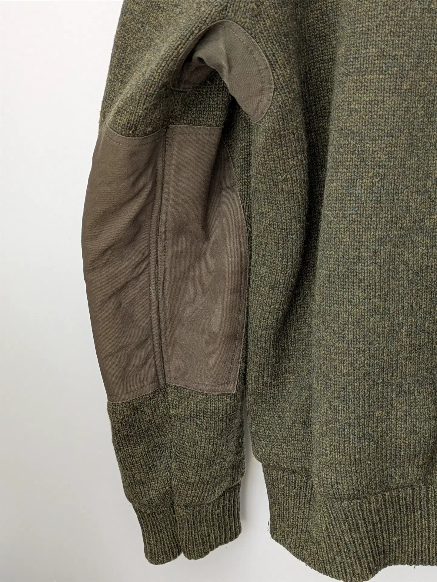 Schott NYC Moss Green Military-Style Sweater Jacket -  Size M