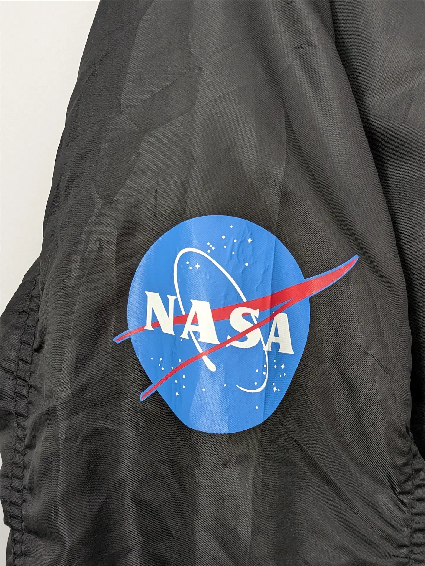 Bleecker & Mercer Black NASA-Licensed Bomber Jacket - Size 2XL